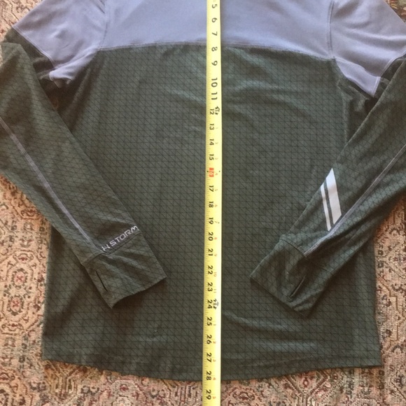 Under Armour Run Coldgear 1/4 Zip Long Sleeve Reflective Fitted Running Top S - Picture 11 of 12